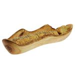 Natural olive wood dish 35 cm