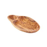 Natural olive wood serving dish 22 cm