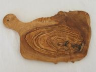 Olive wood square chopping board with handle