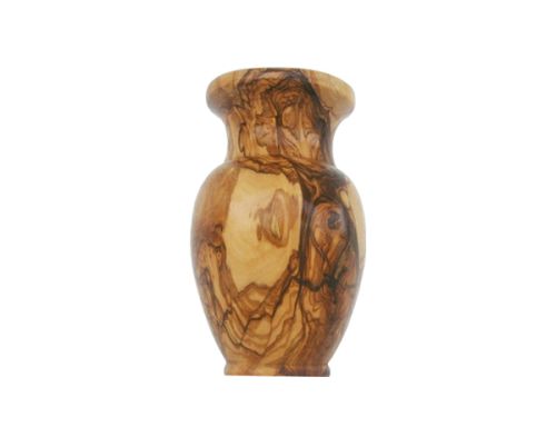 Olive wood vase